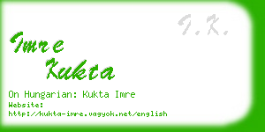 imre kukta business card